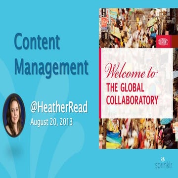 Social Media Content Management