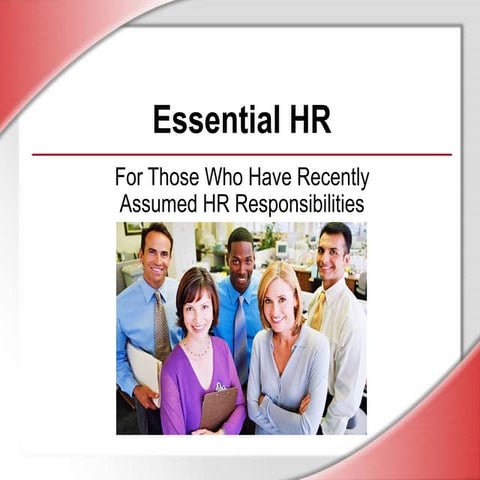 Hr essential 4 newly joined