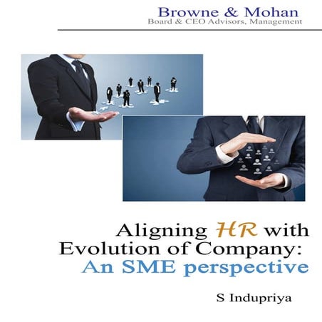 Align HR with Evolution of Company: An SME Perspective