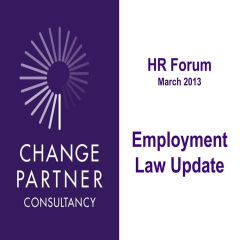 Dorset HR Forum - March Employment Law Update