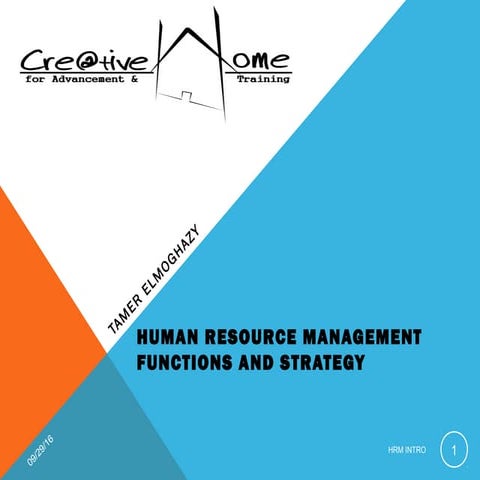 human resources management, introduction
