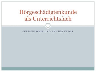 Hörgeschädigtenkunde