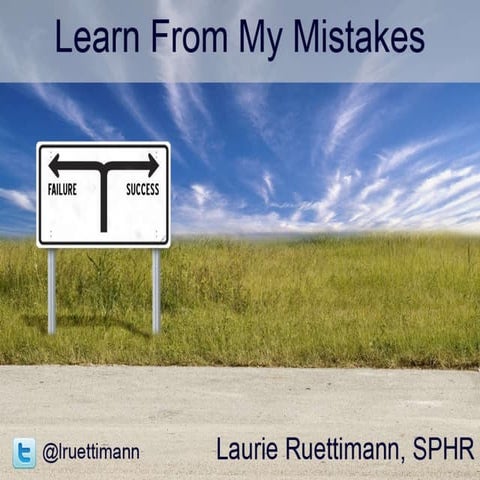 Learn from My Mistakes | PPT