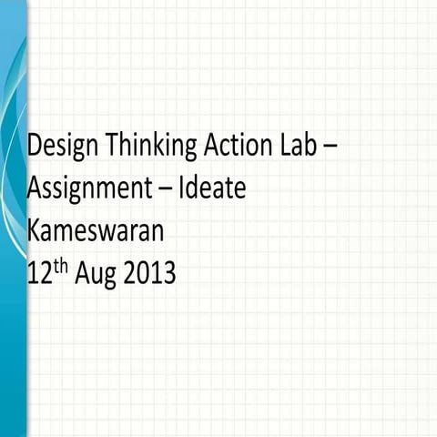 HR head dilemma ideate assignment