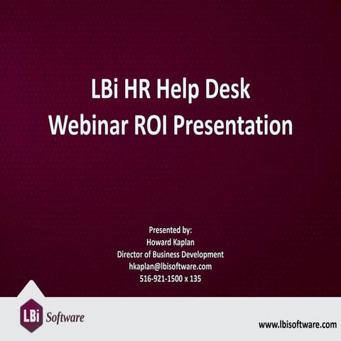 HR Help Desk - HR Case Management