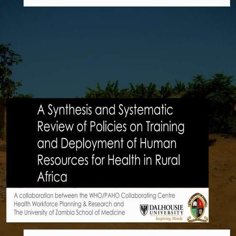 A Synthesis and Systematic Review of Policies on Training and Deployment of H...
