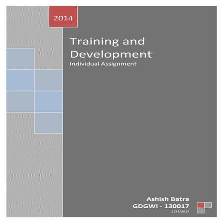 Human Resoruce - Training and development (GSK Glaxosmithkline India)