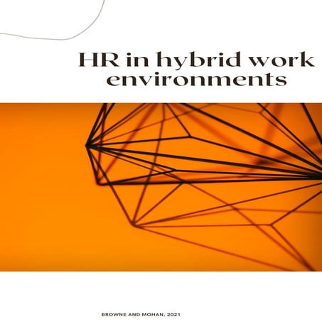 Rewiring HR for WFH, Hybrid work & Future of work