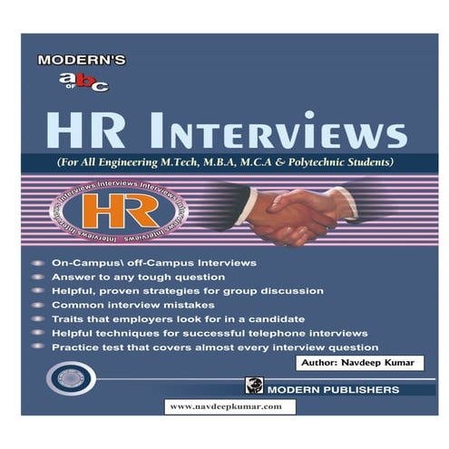 Hr interviews for freshers by navdeep kumar