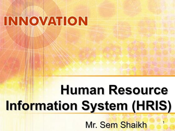 Human resource information system | PPT