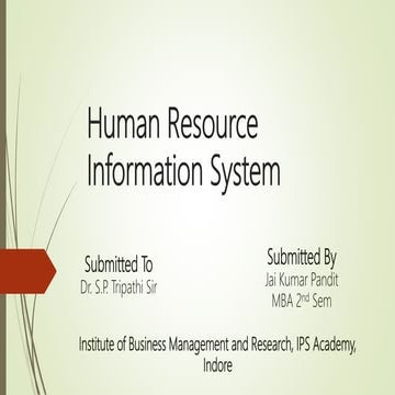Human Resource Information System