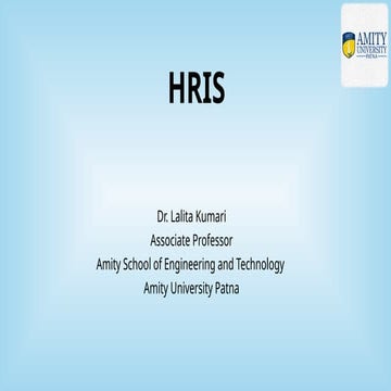 Human Resources Information System (HRIS)