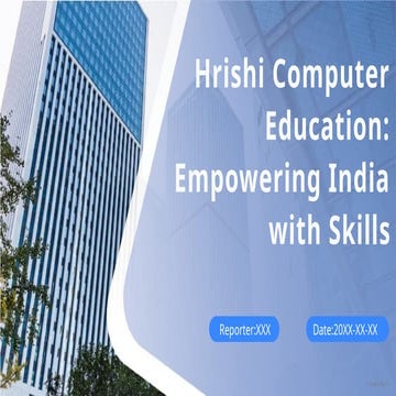 Hrishi Computer Education - Training Institute in Vasai - Virar | PPTX