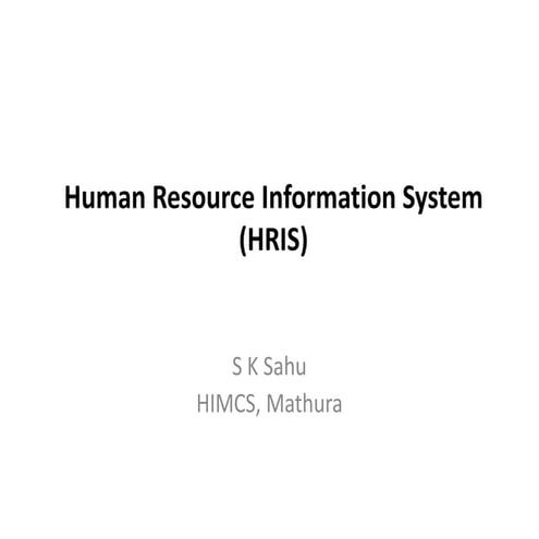 HRIS notes for MBA Students