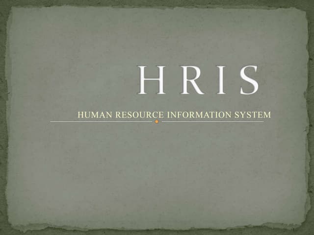 Hris ppt