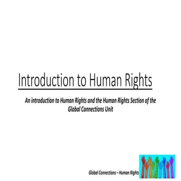 Introduction to Human Rights