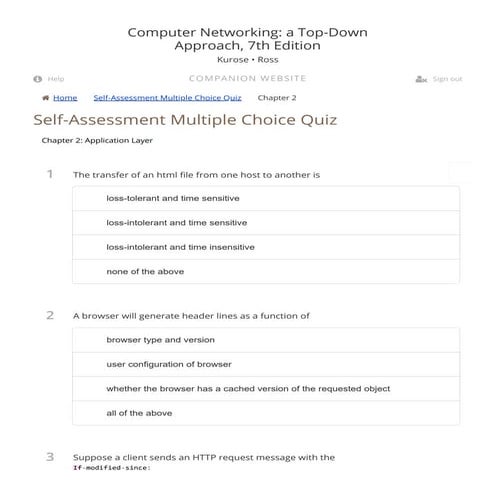 Chapter 2 Application Layer Pdf