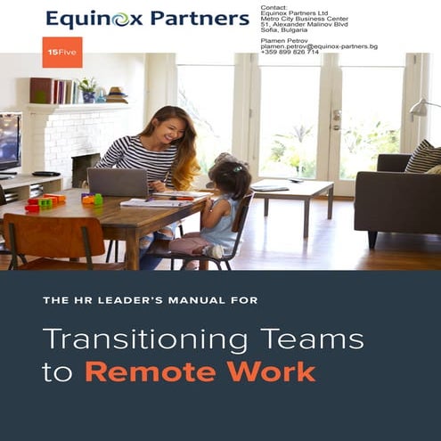 HR Leader Manual for Transitioning Teams to Remote Work