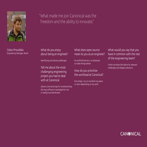 What our engineers enjoy about working at Canonical