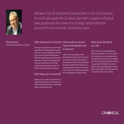 Why working in Sales at Canonical is great!