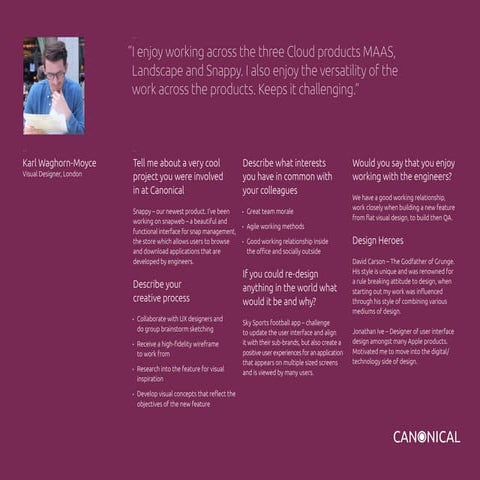 Why does our Design team love working at Canonical