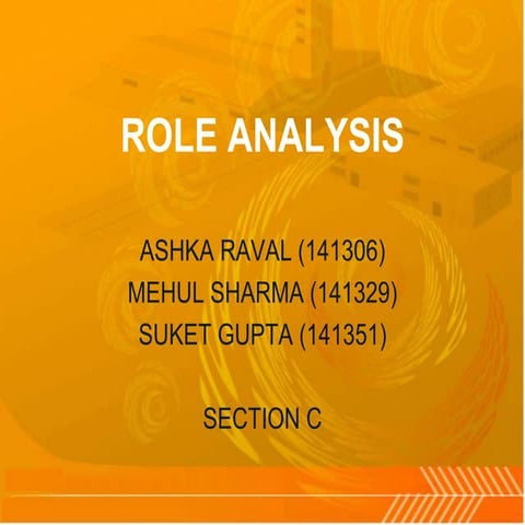 Role Analysis