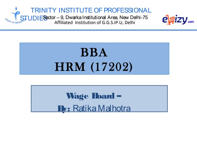 WAGE BOARD
