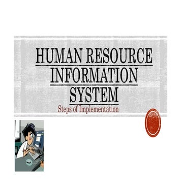 steps of implementation of HRIS