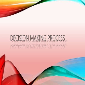 decision making process