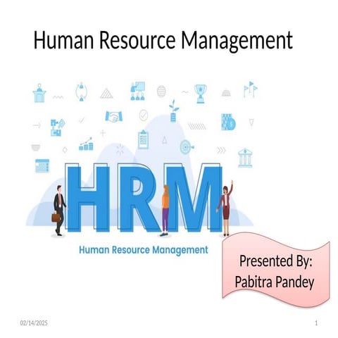 Human Resource Management (Principal of Management)