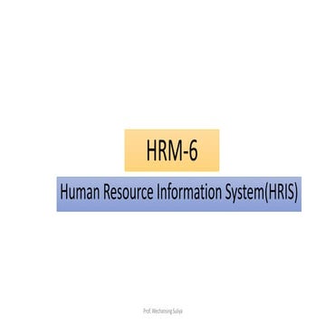 HRM 6-Human Resource Information System