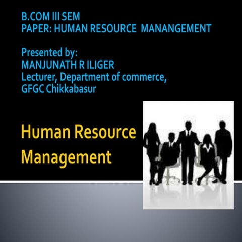 GFGC CHIKKABASUR ( Human Resource Manangement)