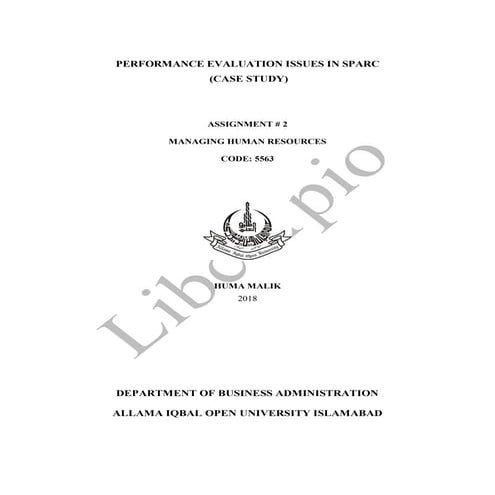 PERFORMANCE ‎EVALUATION PROCESS (case study) 