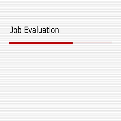 HRM-Job Evaluation.ppt