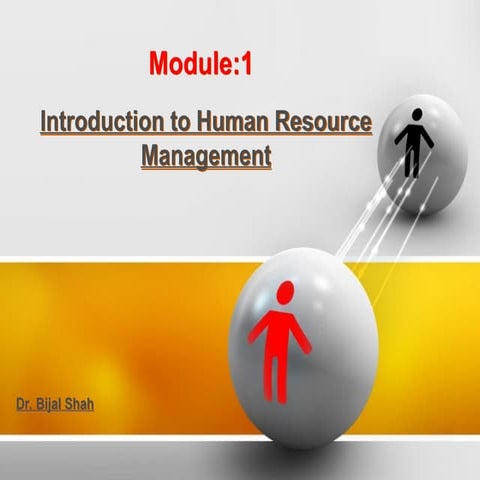 human resource management module one pptx