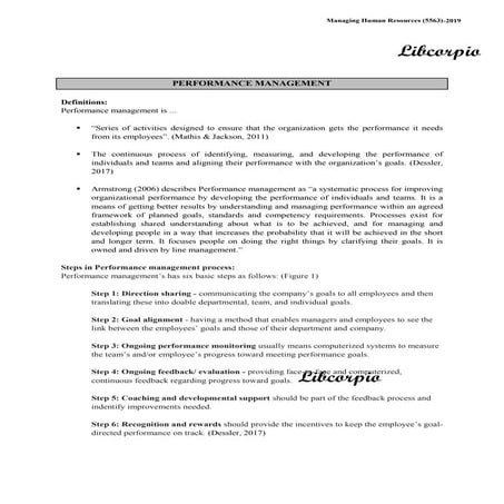 PERFORMANCE ‎MANAGEMENT ‎