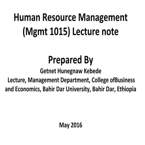 HRM Lecture Chapter 1 3