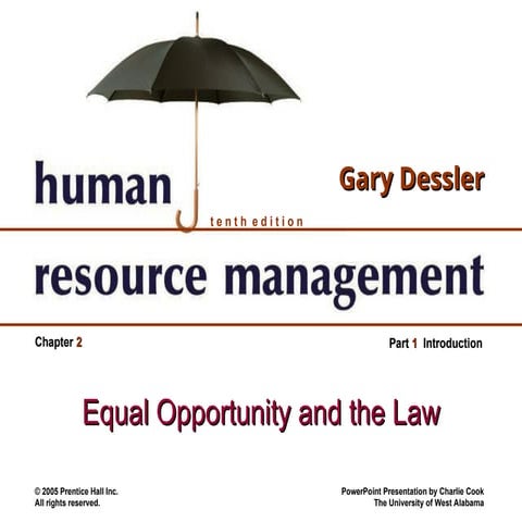 equal opportunity of Human resource management .ppt