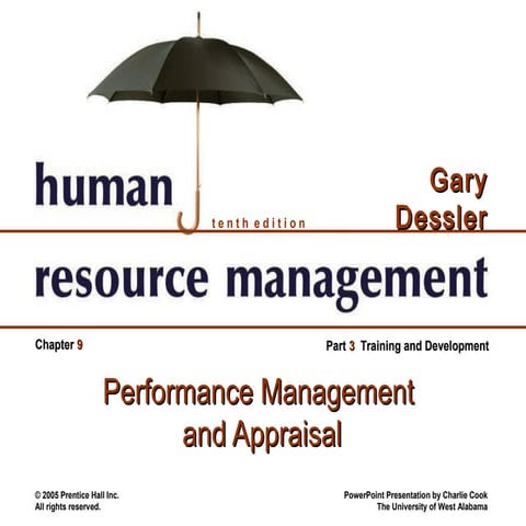 Performance Management and Appriasal