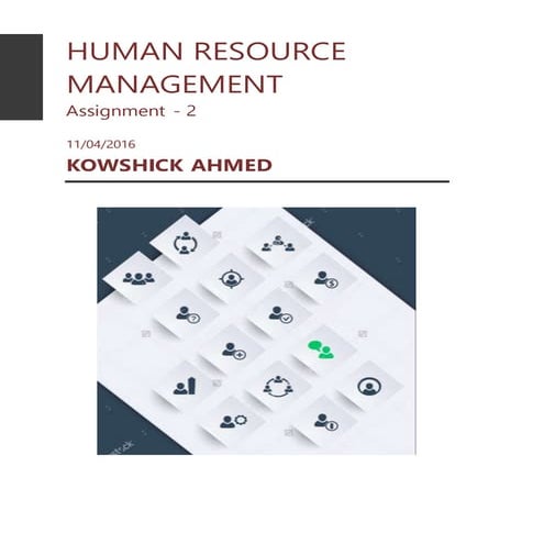Human Resource Management Assignment Sample | PDF