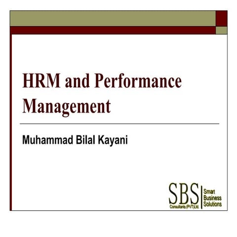 Human Resource Management