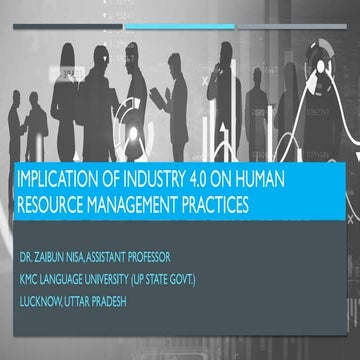 Implication of industry 4.0 on human resource management practice