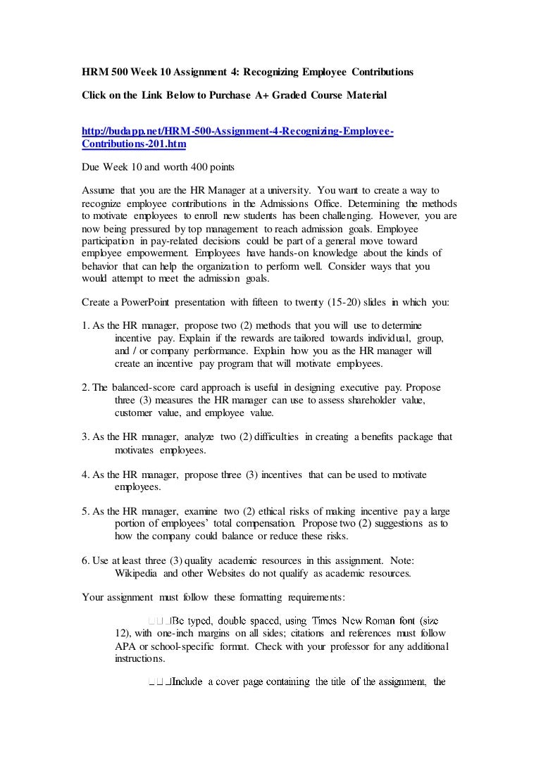 Essay about hrm 599 week 6 discussion hrm599 week 6 discussion image