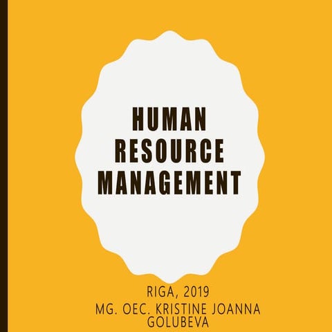 HR management lecture