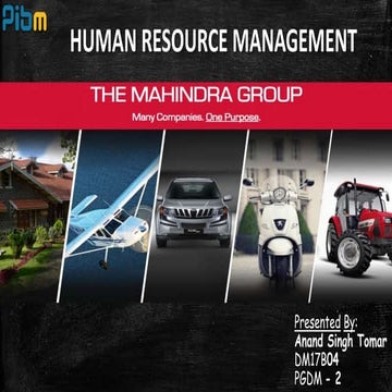Human Resource Management of Mahindra 
