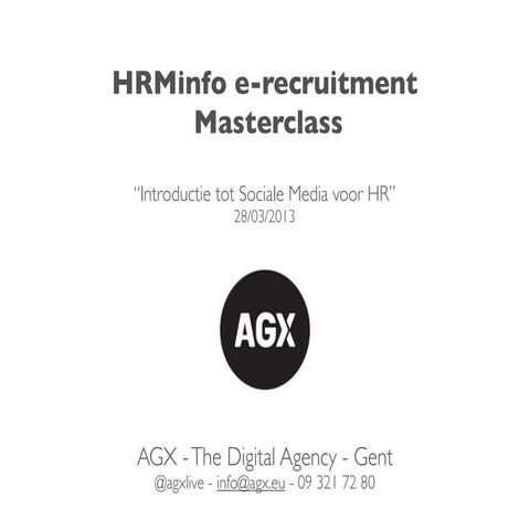 Social Media voor HR - praktische gids