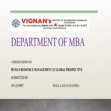 Hrm at global prospective (19 l31e0007)