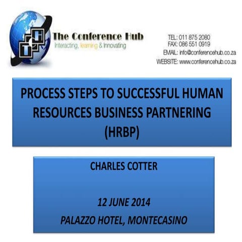 Hrm business partnering 12 june 2014