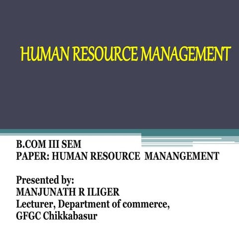 GFGC CHIKKABASUR ( human resource management)