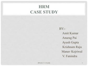 Hrm case study